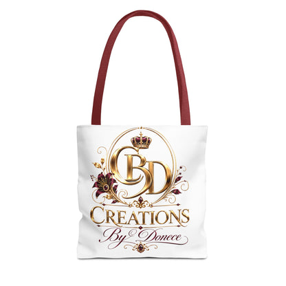 Creations By Donece Logo Tote Bag — Luxury Monogram Canvas Tote