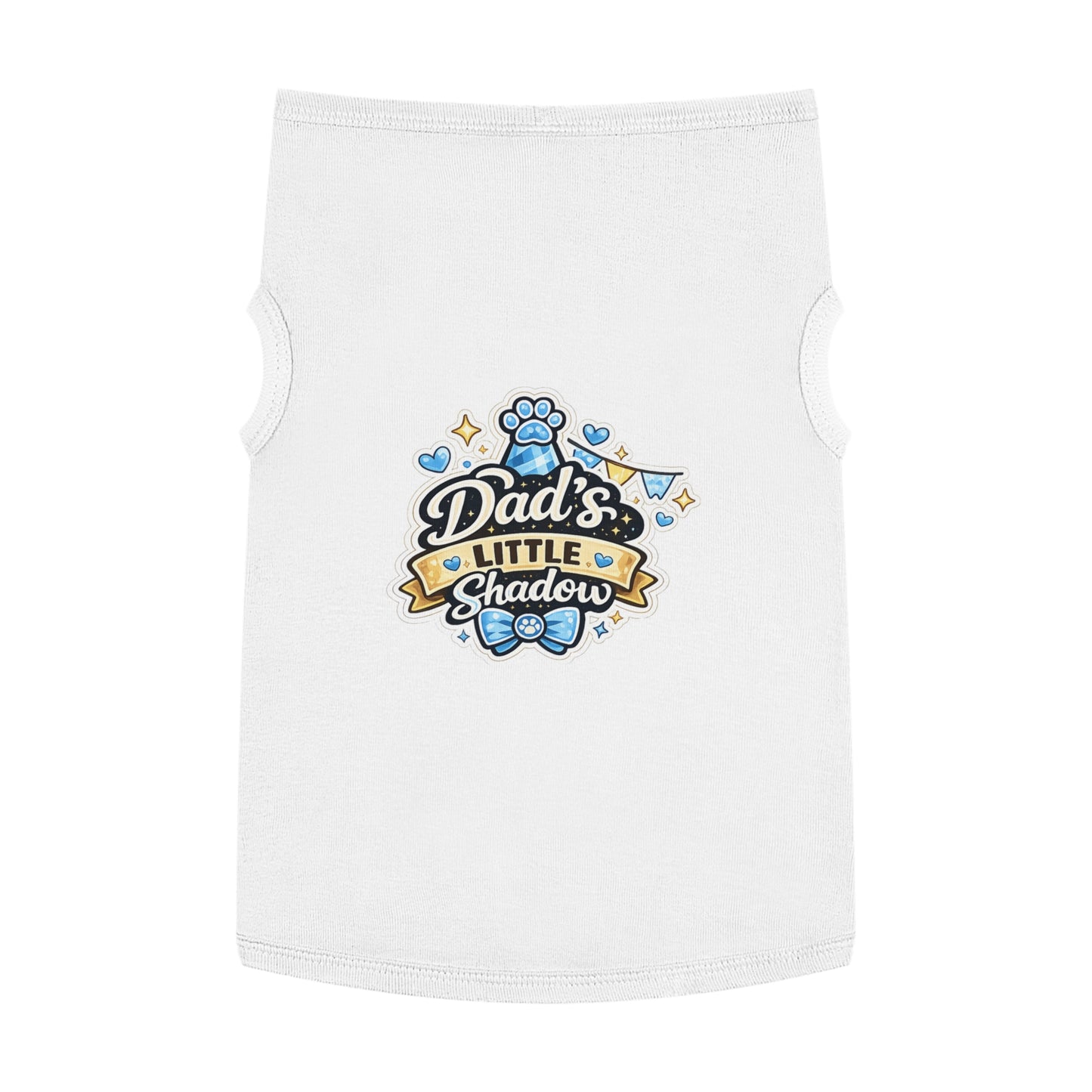 Pet Tank Top - "Dad's Little Shadow" Cute Dog Shirt for Father’s Day & Pet Lovers