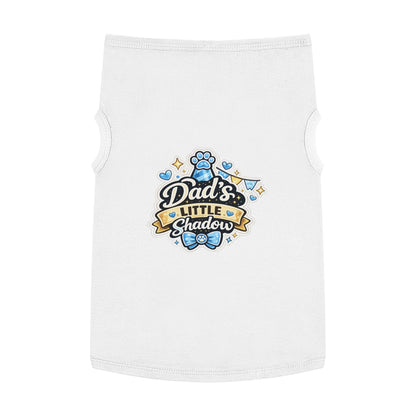Pet Tank Top - "Dad's Little Shadow" Cute Dog Shirt for Father’s Day & Pet Lovers