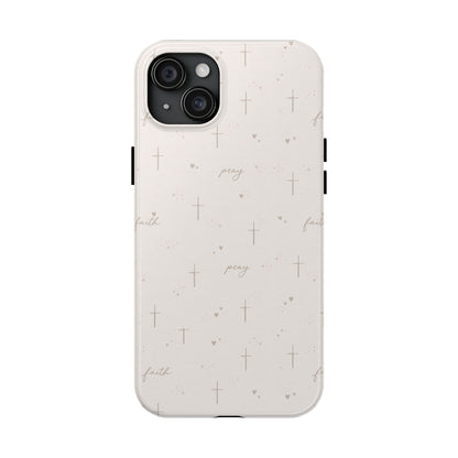 Pray with Faith Phone Case | Christian floral iPhone Case
