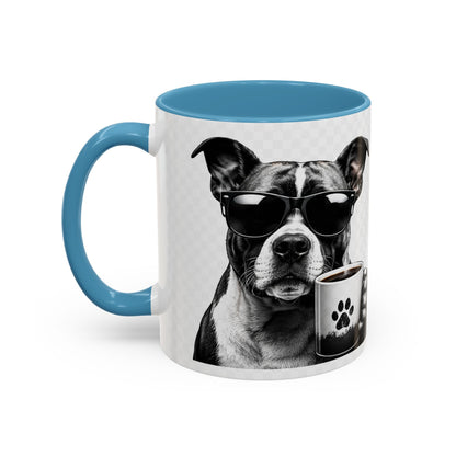 Dog Lover Coffee Mug — "I Don't Need Therapy I Just Need My Dog (And Coffee)" Accent Mug