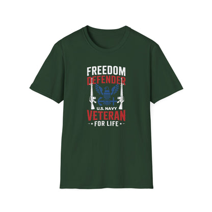 Freedom Defender Veteran U.S. Navy For Life T‑Shirt