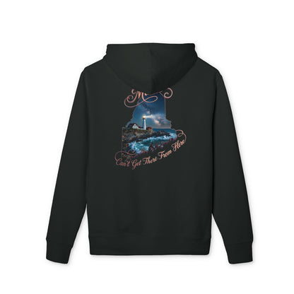State Map Hoodie — Maine Scenic Lighthouse "You Get There From Here"