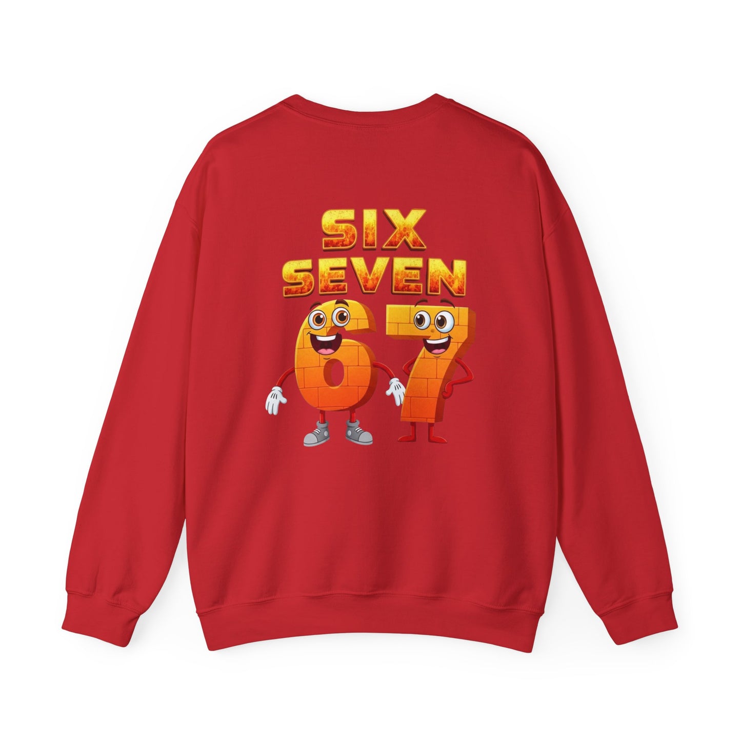 Six Seven 67 Cartoon Graphic Sweatshirt