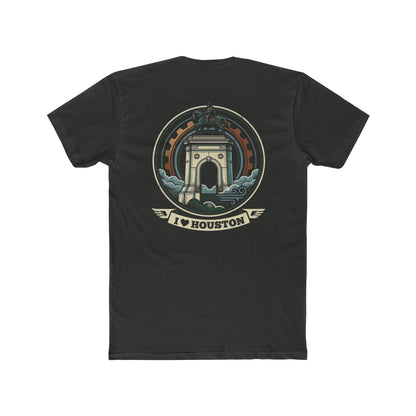 I  Houston T-Shirt — Vintage Monument Cityscape Tee for Locals & Tourists