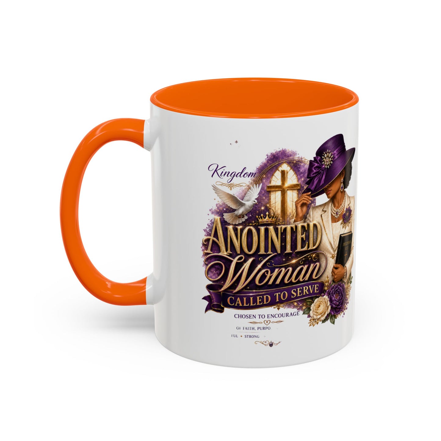 Anointed Woman Coffee Mug — Faithful, Called to Serve Accent Mug (11/15oz)