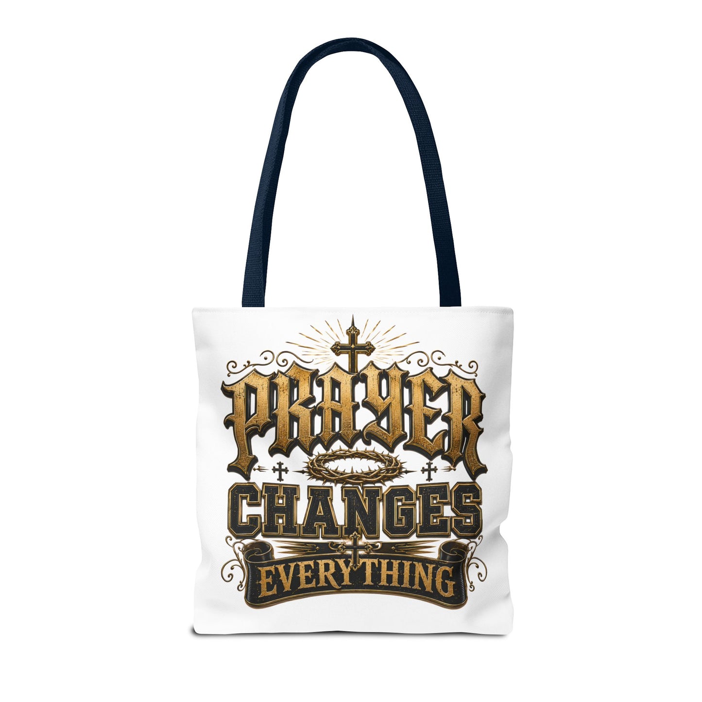 Prayer Changes Everything Tote Bag - Inspirational Christian Canvas Tote