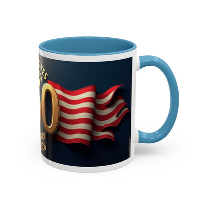 250th Anniversary Coffee Mug — United States of America 1776–2026 Patriotic Accent Mug