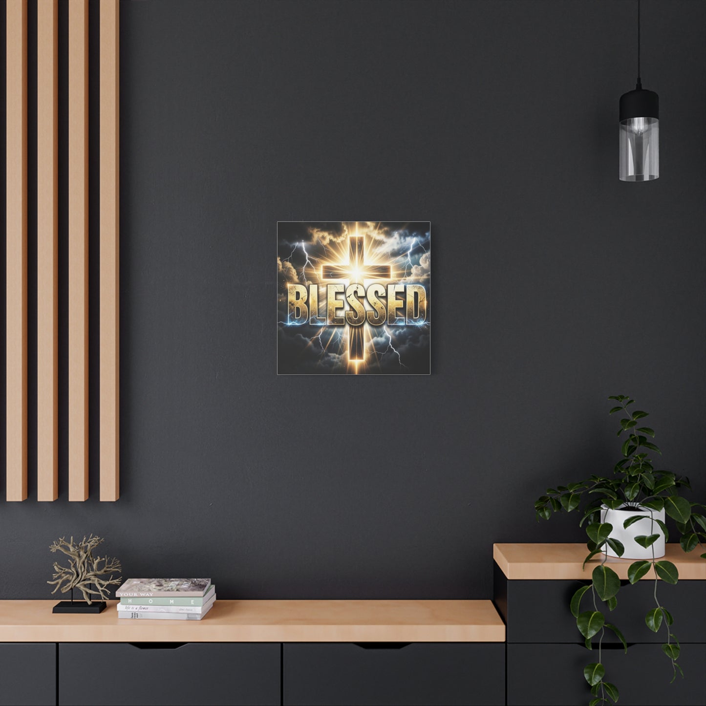 Blessed Cross Matte Canvas Wall Art