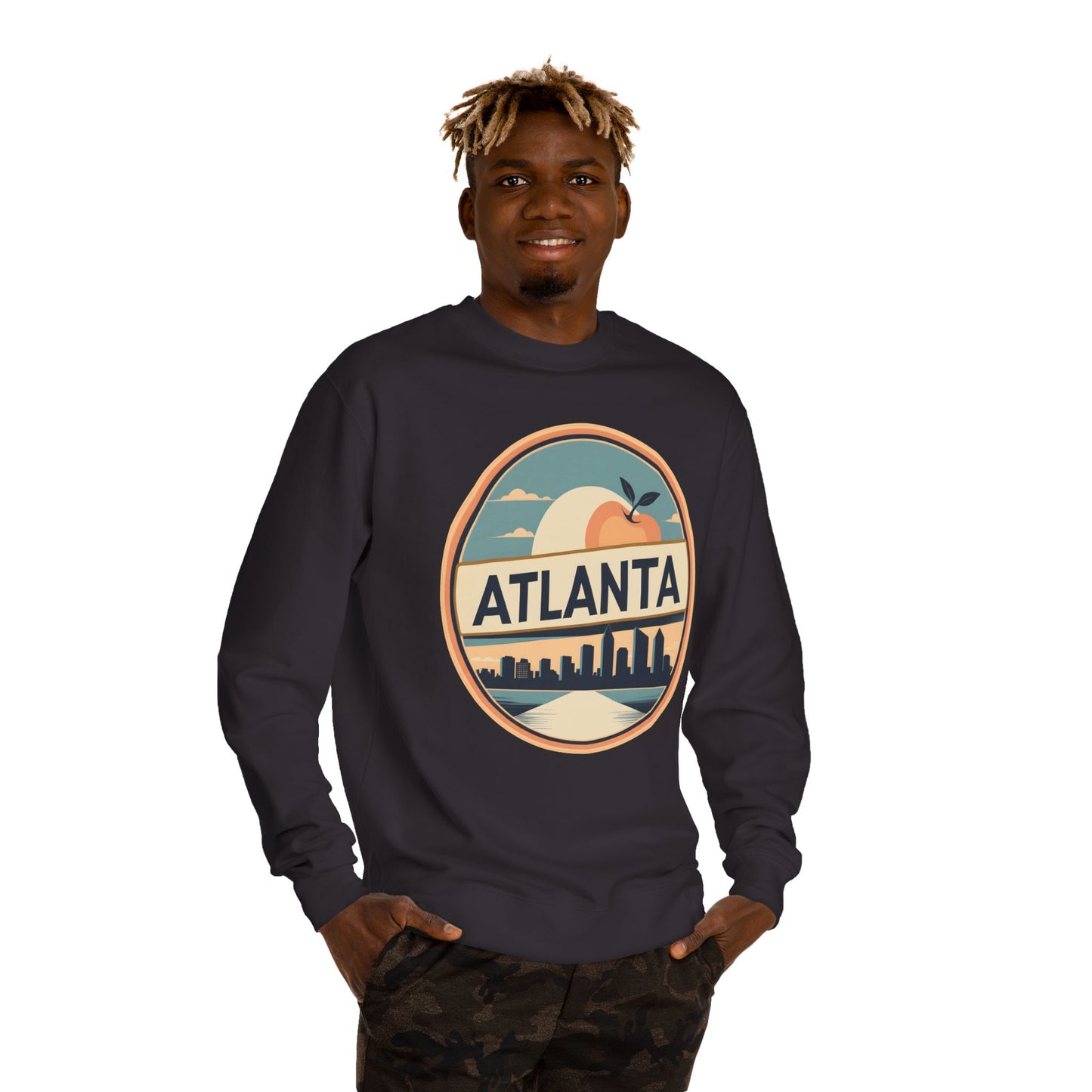 Atlanta Skyline Sweatshirt — Retro Peach City Crewneck