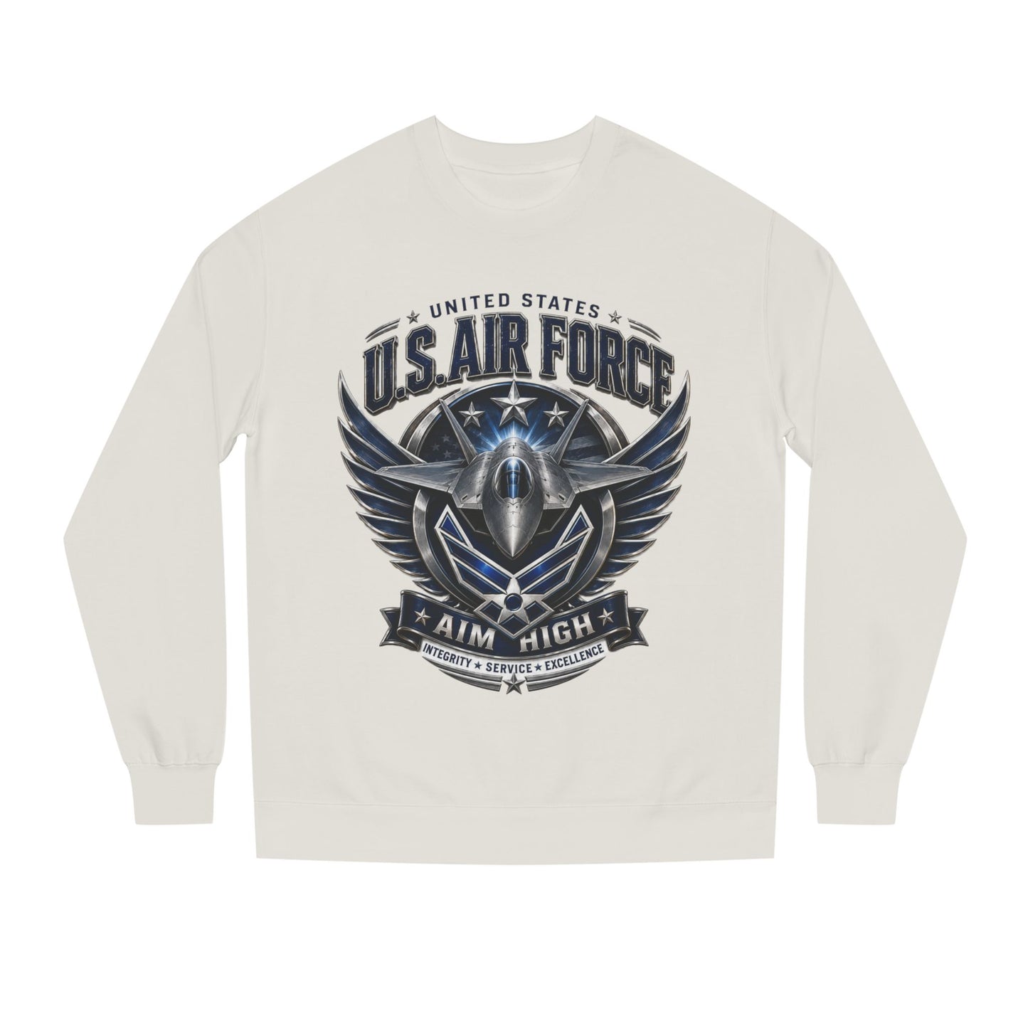 U.S. Air Force 'Aim High' Crewneck Sweatshirt — Military Aviation Graphic