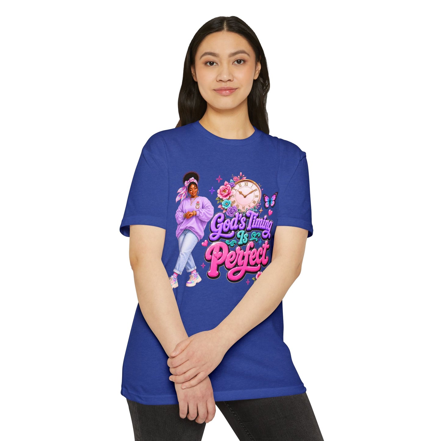 God's Timing Is Perfect T-Shirt — Faith-Inspired Inspirational Tee