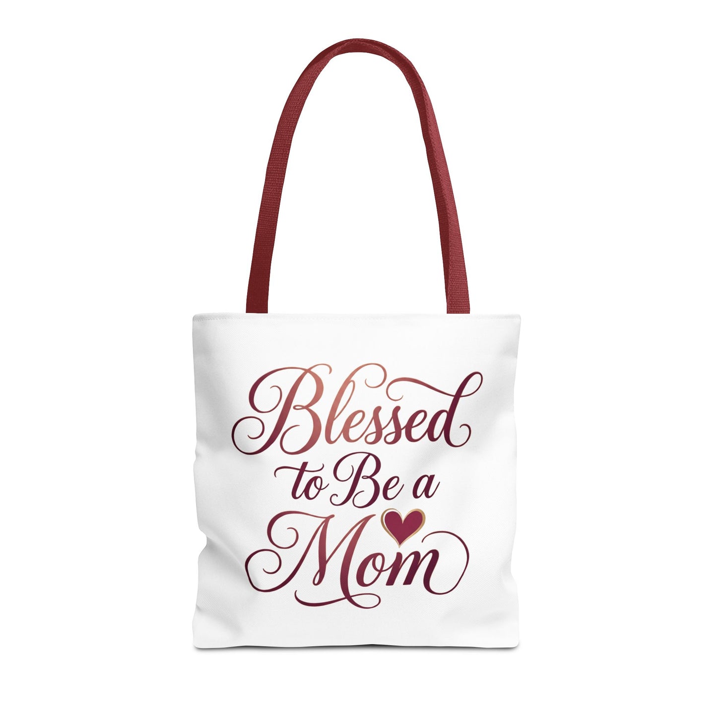 Blessed to Be a Mom Tote Bag – Mother's Day Floral Script Gift