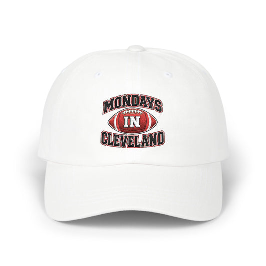 Dad Cap - "Mondays in Cleveland" Football Embroidered Hat