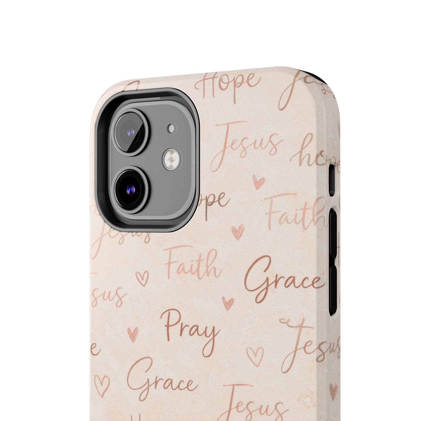 Pray Grace Hope Phone Case | Christian Floral iPhone Case