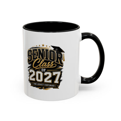 Senior Class of 2027 Accent Coffee Mug — Graduation Gift