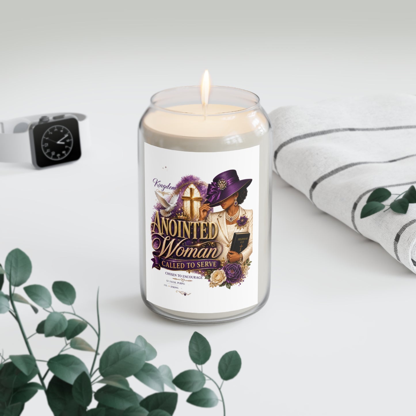 Anointed Woman Scented Soy Candle — "Called to Serve" 13.75oz