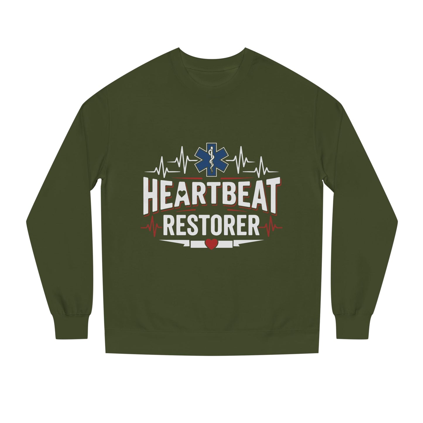 Heartbeat Restorer Sweatshirt — EMS Paramedic Crewneck for First Responders