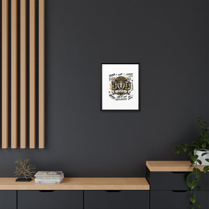 Framed Matte Canvas 'Best Ever DAD' Wall Art – Lion King Design, Father’s Day Gift