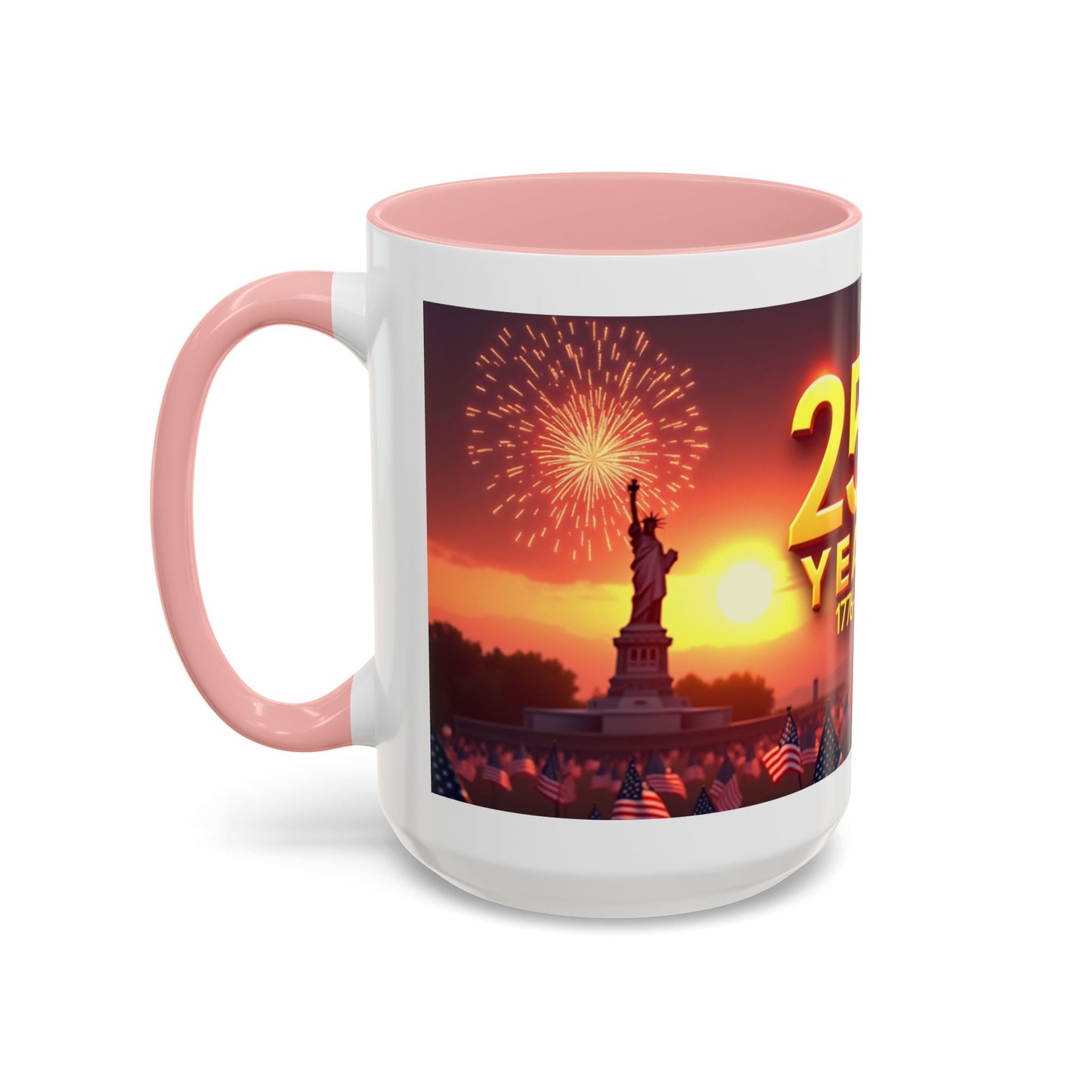 250 Years 1776–2026 Eagle Coffee Mug — Patriotic Anniversary 250th USA Celebration