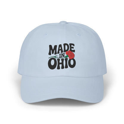 Dad Cap — "Made in Ohio" Rose Embroidered Hat
