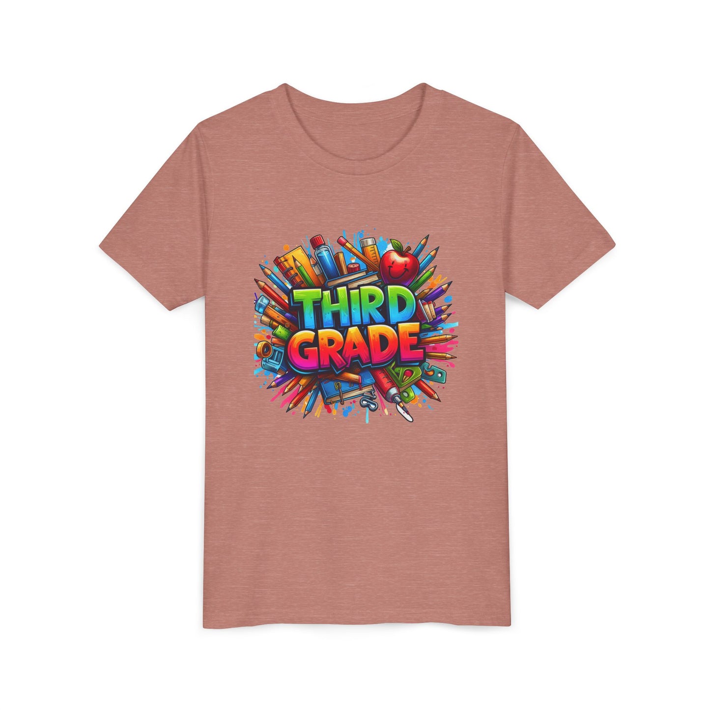 Third Grade Kids' T-Shirt – Colorful School Supplies Back-to-School Tee