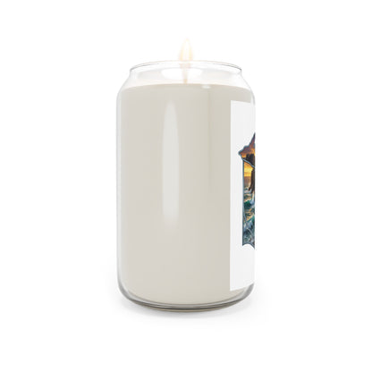Michigan Scenic Soy Candle — 13.75oz Scented Jar (Lighthouse & Great Lakes Design)