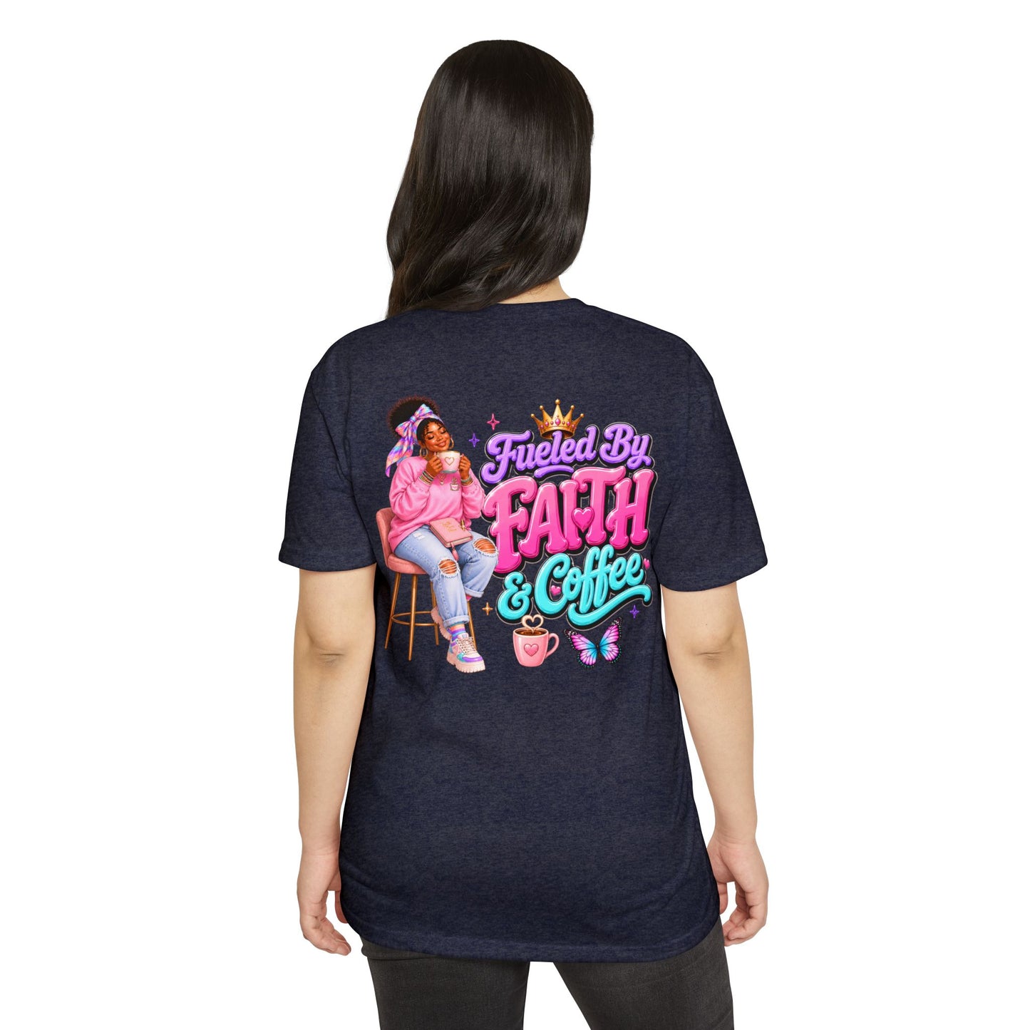 Fueled by Faith & Coffee T-Shirt — Christian Inspirational Graphic Tee