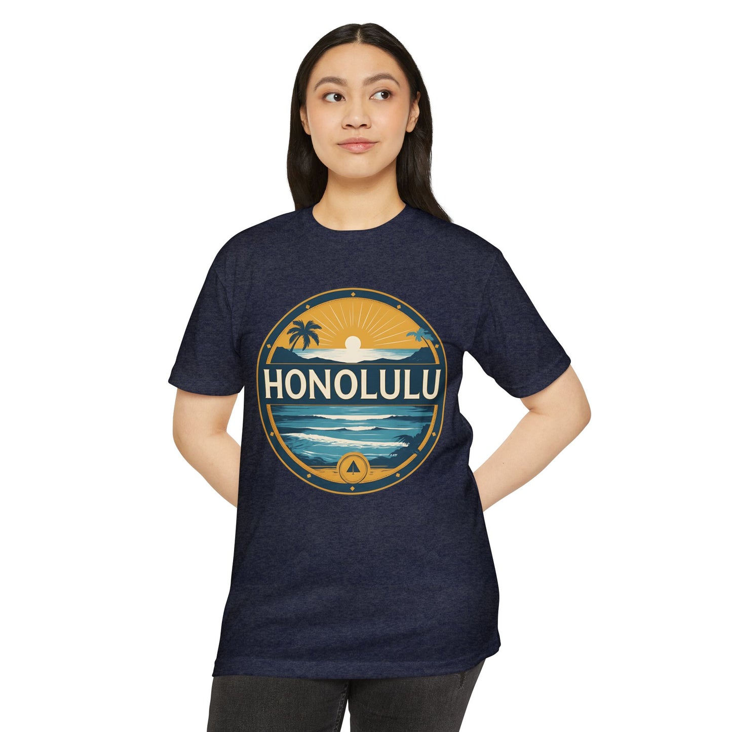 Honolulu Sunset Circle T‑Shirt