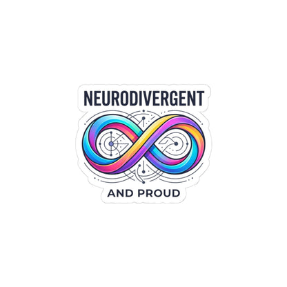 Neurodivergent & Proud Kiss-Cut Stickers | Neurodiversity, Autistic Pride