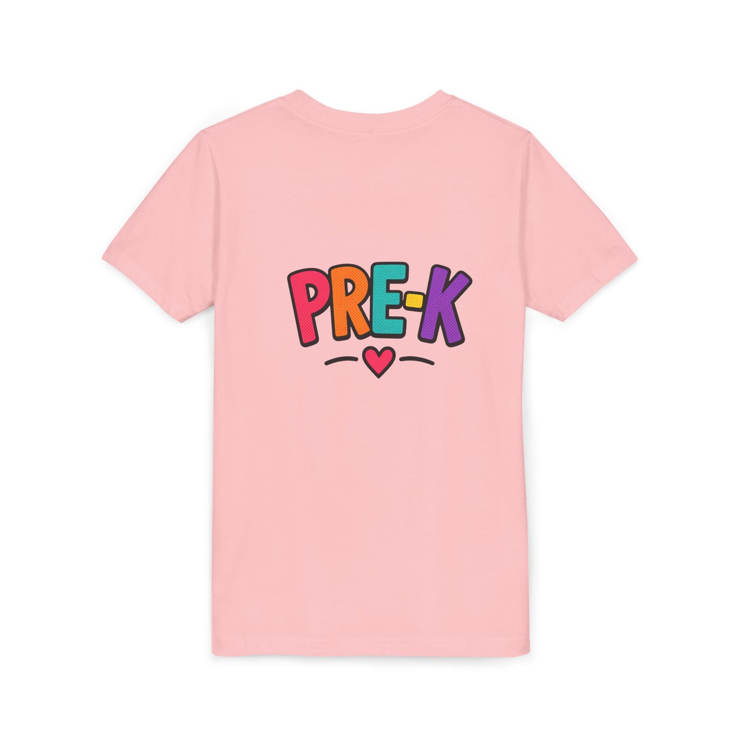 Pre-K Kids Tee — Colorful Heart Preschool Shirt for Boys & Girls