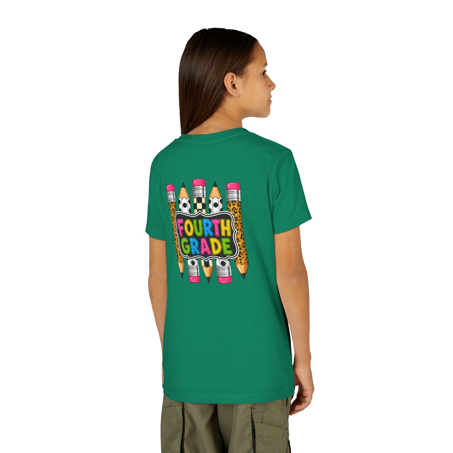 Fourth Grade Pencil Kids Tee – Back to School Youth Shirt