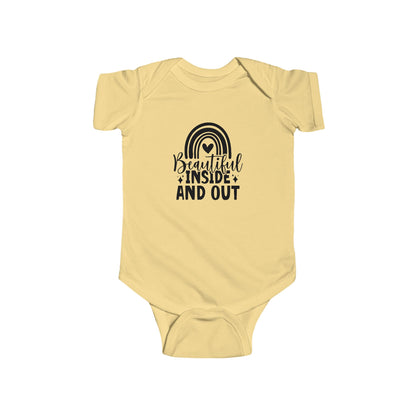 Infant Bodysuit — "Beautiful Inside and Out" Rainbow Baby Onesie