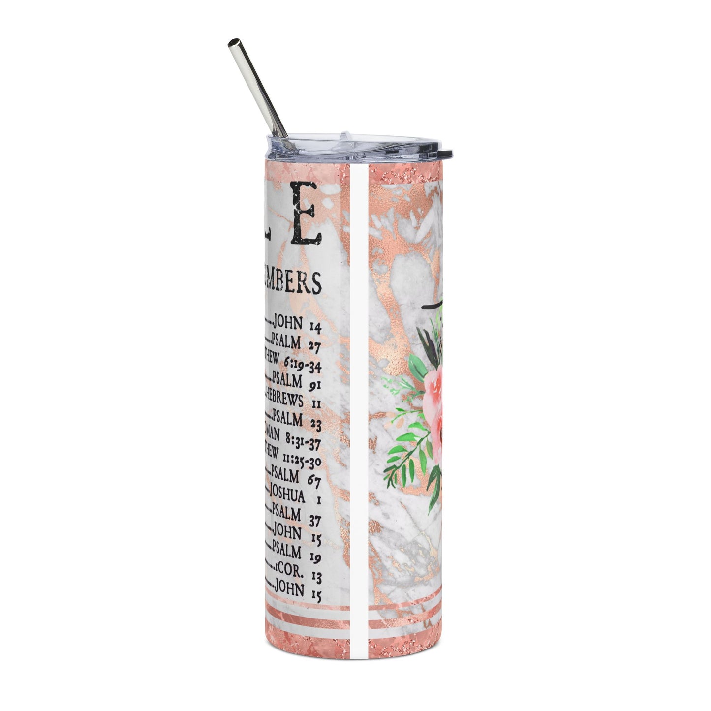 Bible Stainless Steel Tumbler 20oz Christian Travel Mug