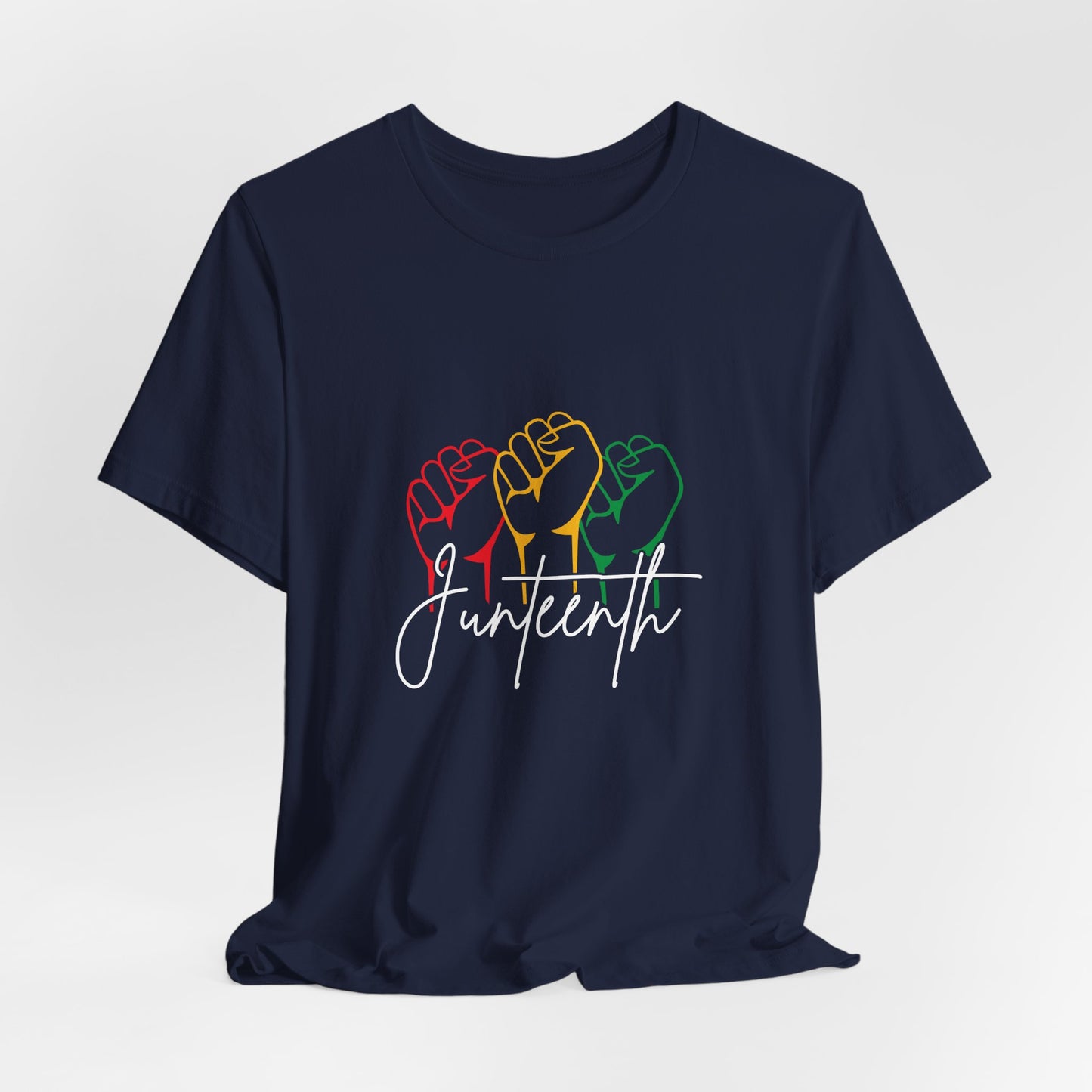 Juneteenth Fist T-Shirt — Pan-African Colors Celebration Tee