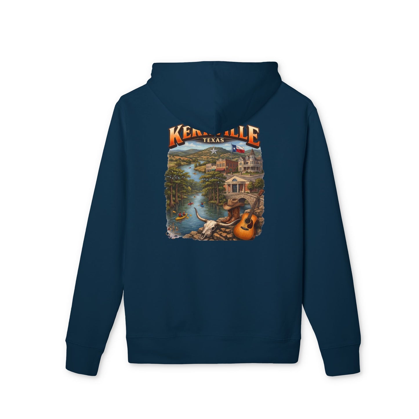 Cruiser Hoodie — Kemah, Texas Scenic Vacation Graphic