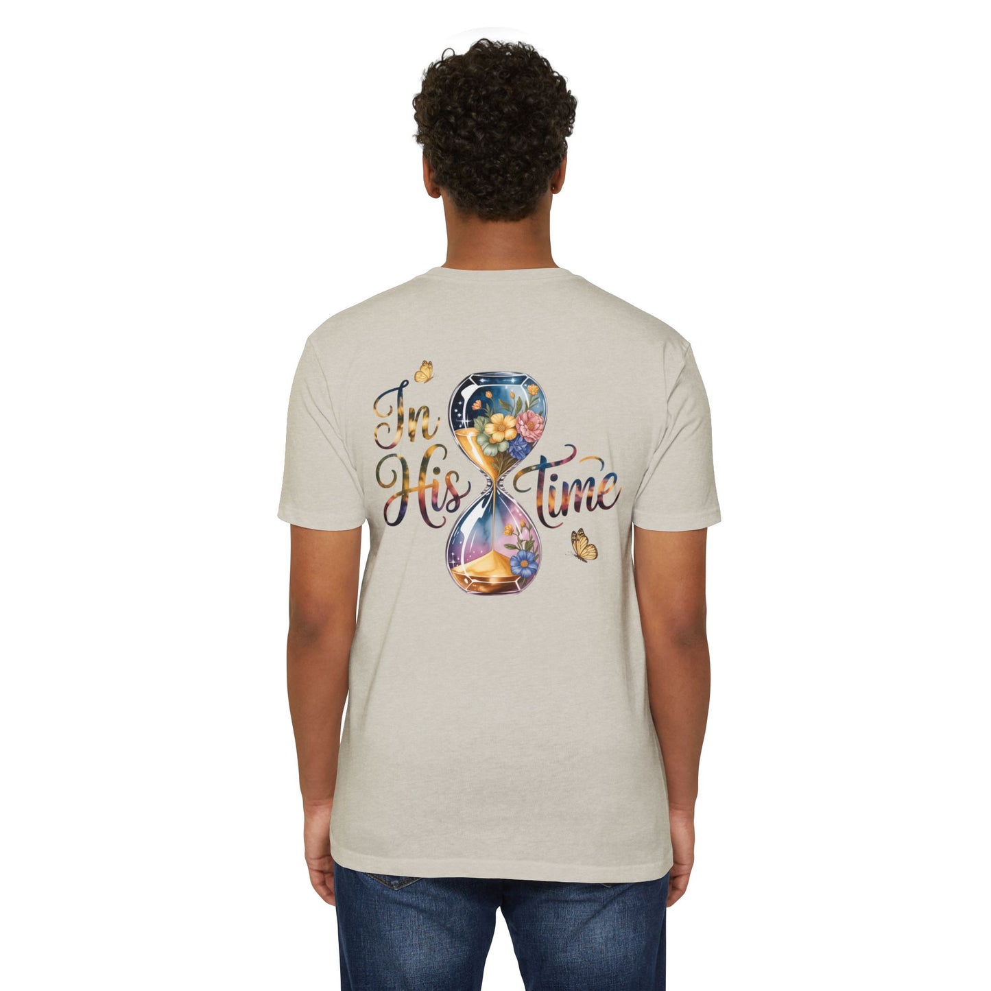 I'm His Time T-Shirt — Inspirational Christian Hourglass Design