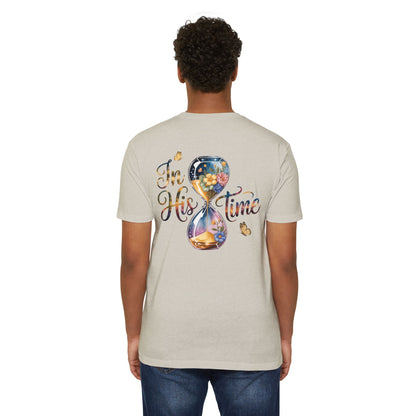 I'm His Time T-Shirt — Inspirational Christian Hourglass Design