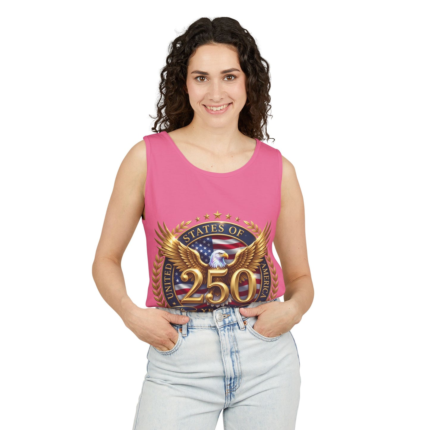 250 Years Anniversary Eagle Tank Top — United States Bicentennial Celebration Tee