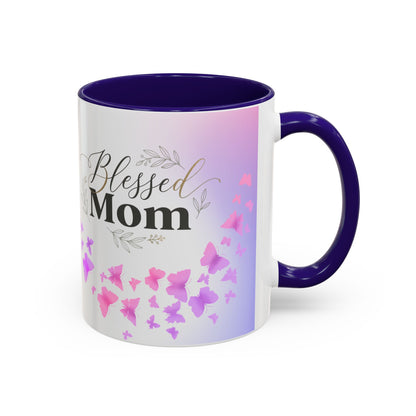 Blessed Mom Butterfly Mug — Colorful 11oz/15oz Ceramic Gift for Mother's Day