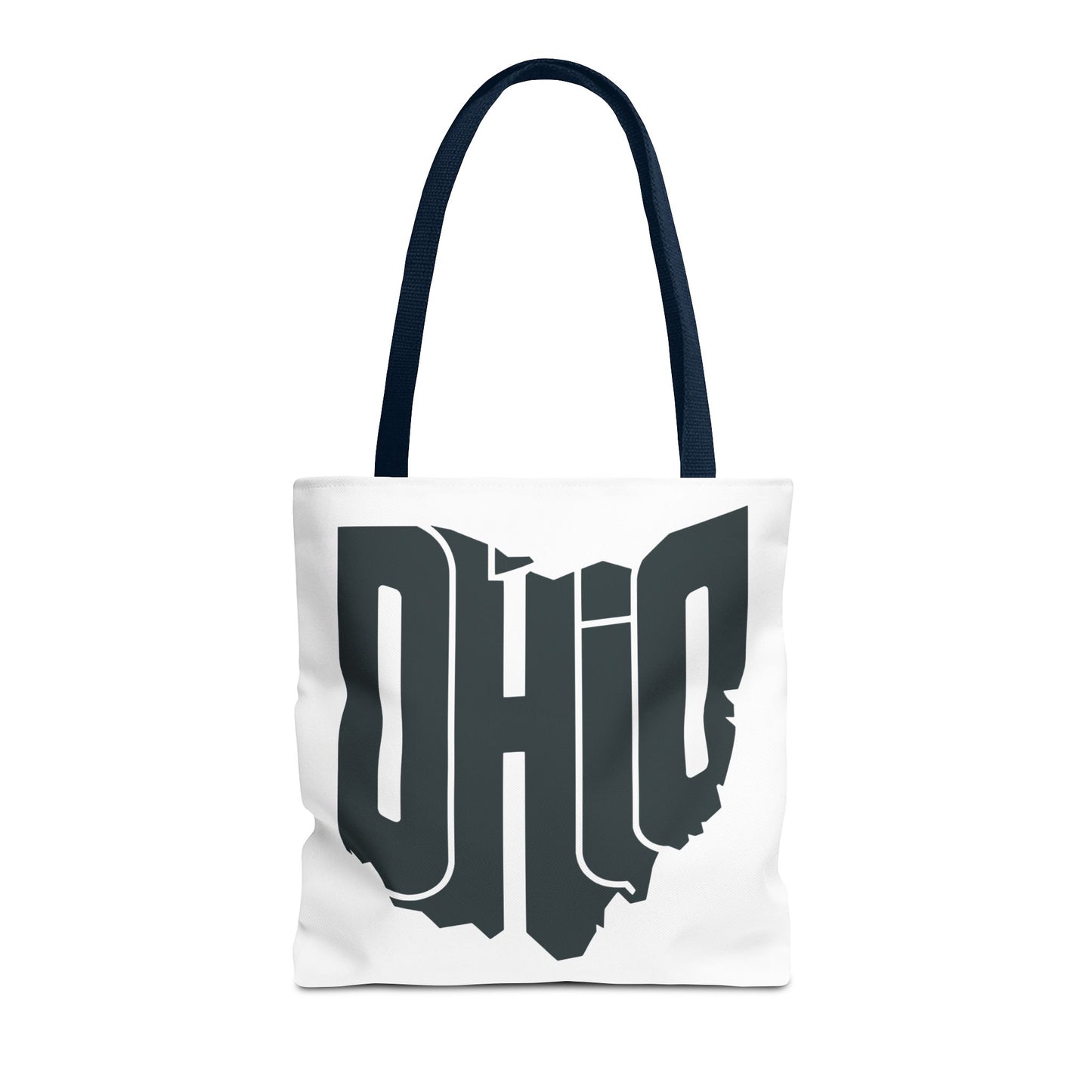 Ohio State Outline Tote Bag — Retro Ohio Text Graphic Tote