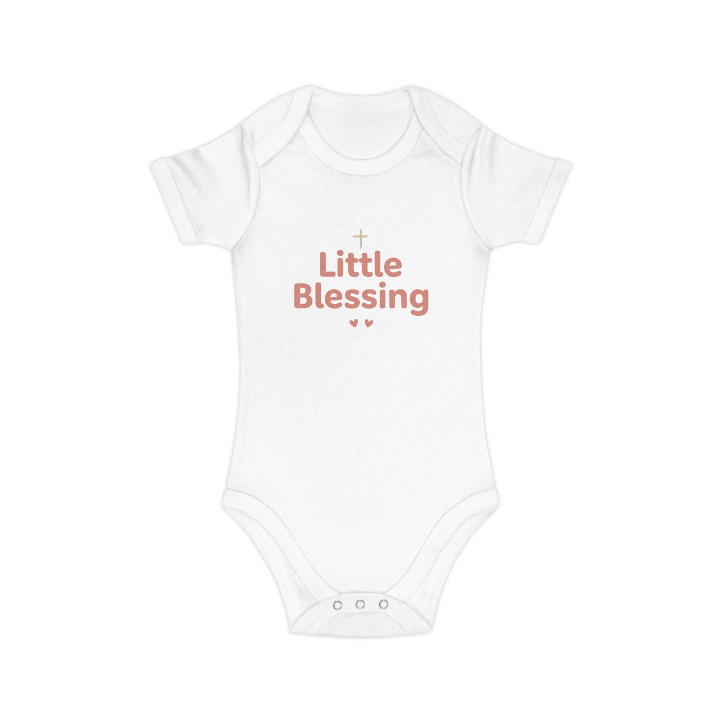 Baby Bodysuit - "Little Blessing" Combed Cotton Infant Onesie
