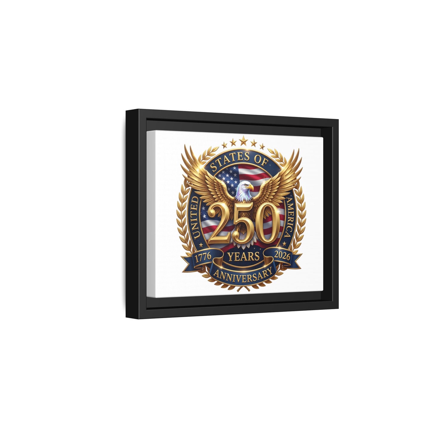 250th United States Anniversary Framed Canvas Print