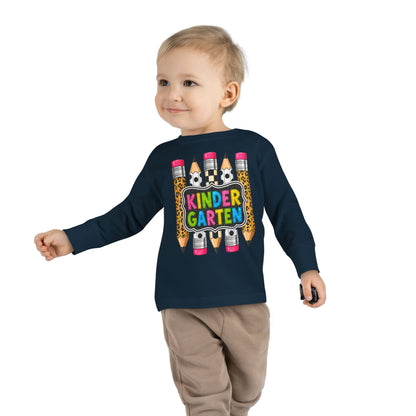 Kindergarten Pencils Toddler Long Sleeve Tee