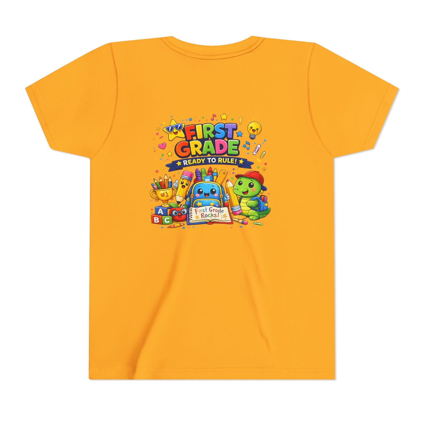 First Grade Youth T‑Shirt – "First Grade Ready to Rule" Cute Back-to-School Tee