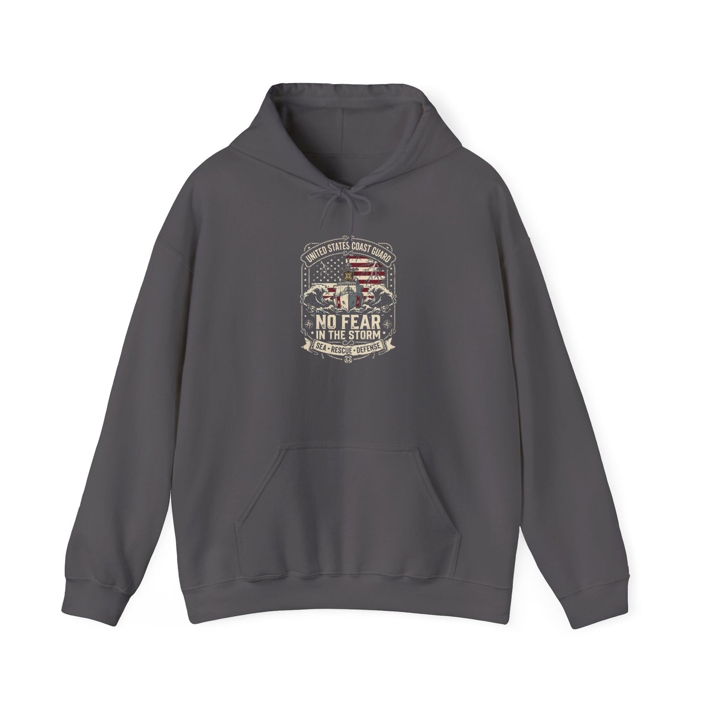 United States Coast Guard No Fear in the Storm Hoodie
