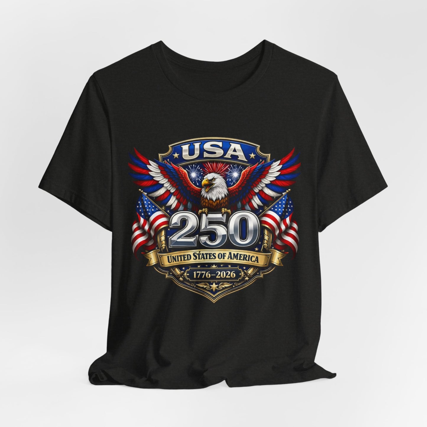 USA 250th Eagle T-Shirt — 1776–2026 Patriotic American Independence Tee