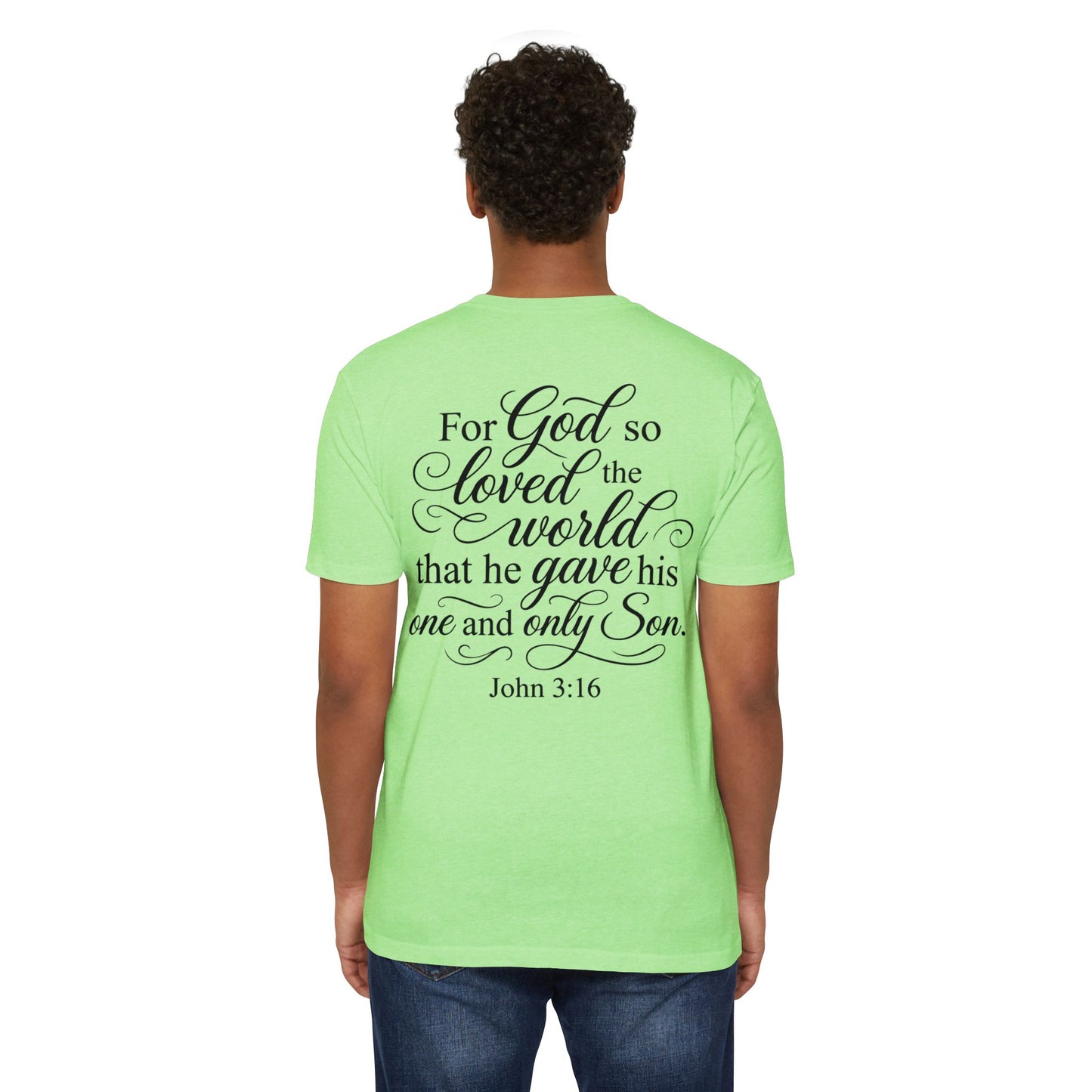 John 3:16 Scripture T‑Shirt — "For God So Loved the World" Christian Tee