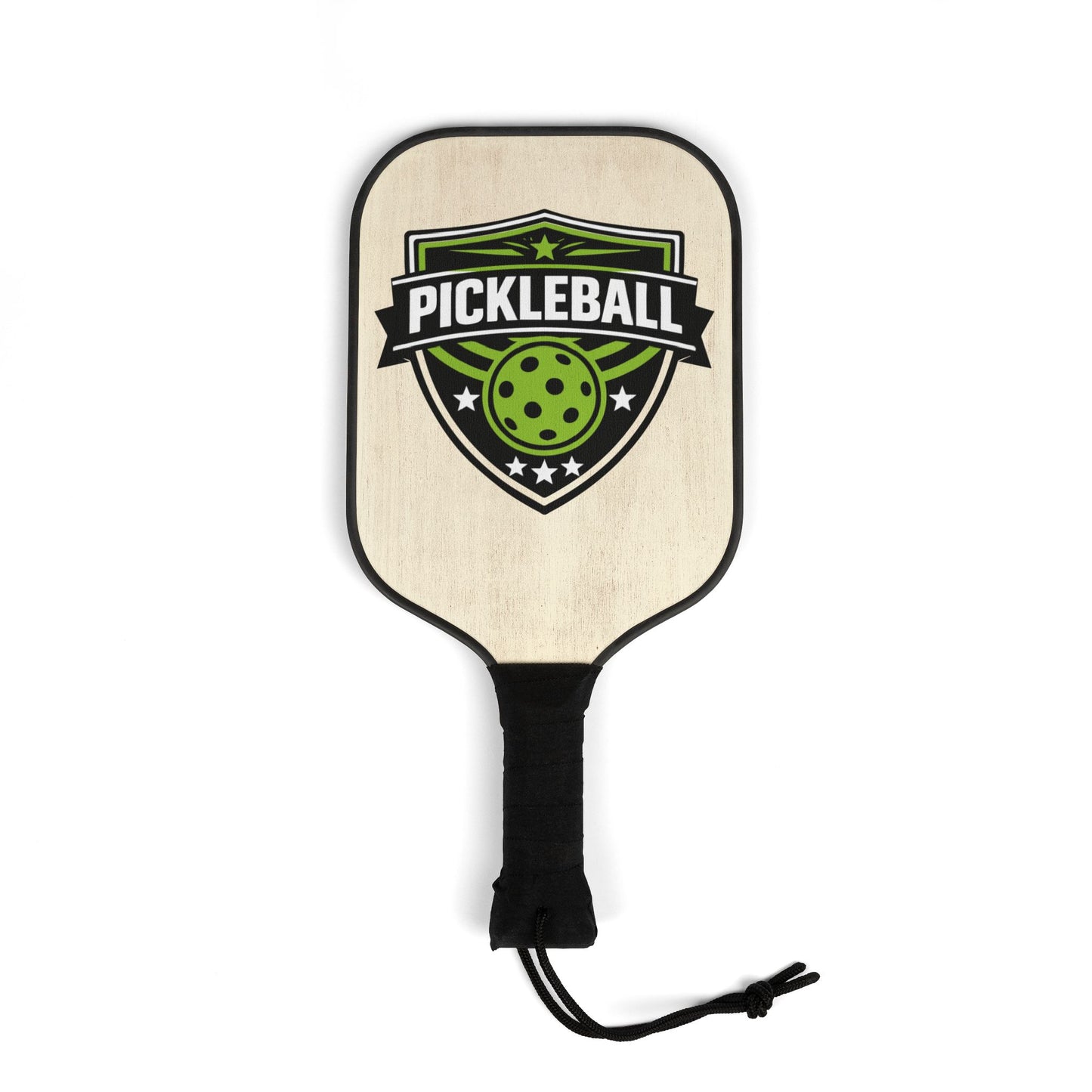 Pickleball Paddle Kit — Set of 2 Lightweight Paddles & 2 Balls with Pickleball Shield Logo