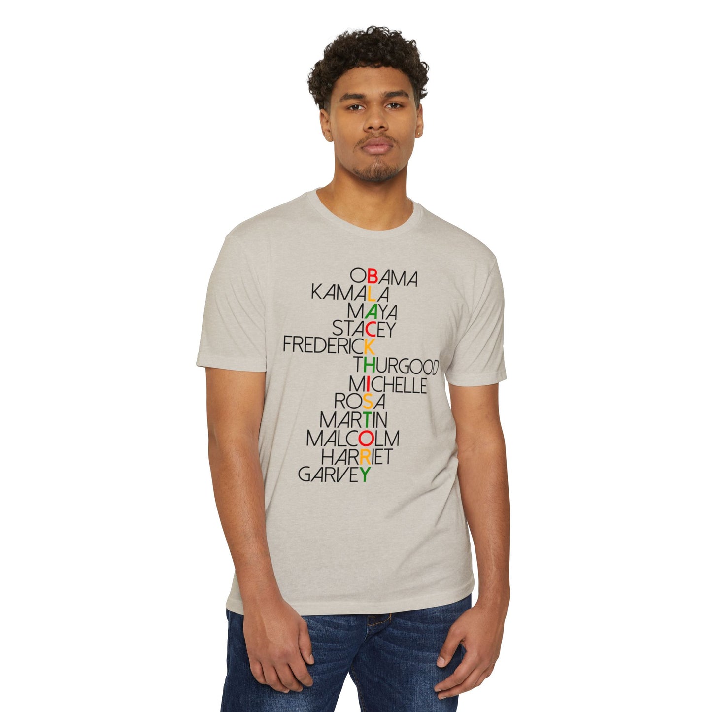 Civil Rights Leaders Names T-Shirt — Black History Tribute Tee